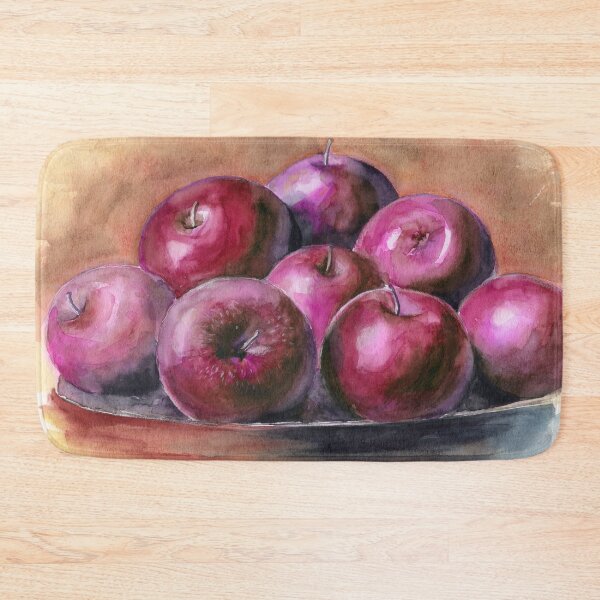 Item preview, Watercolor picture of some red apples designed and sold by MaryWatercolor.