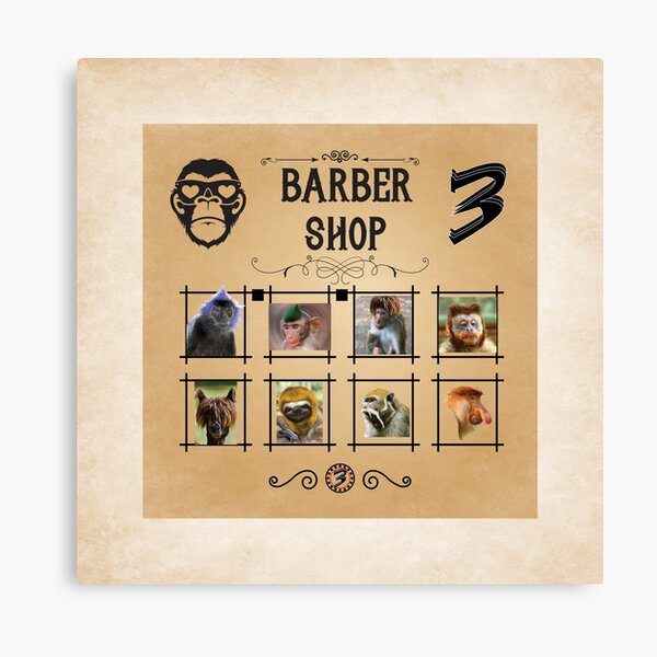 Black Nevada Series - Barbershop Las - Art Print