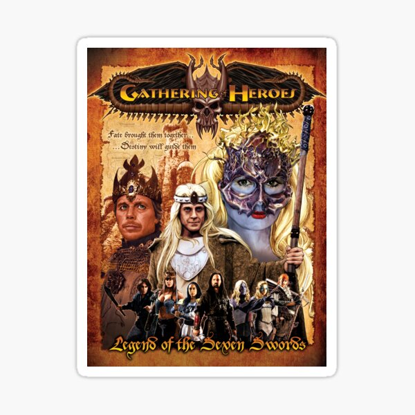 Gathering of Heroes: Legend of the Seven Swords Fantasy Poster Sticker