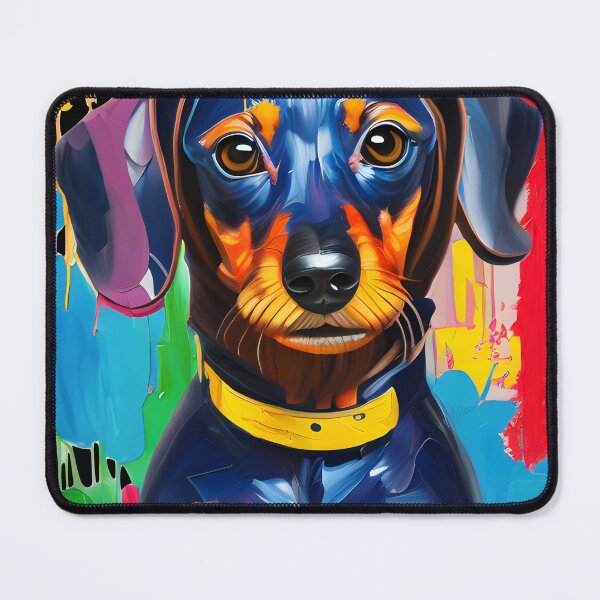 Artikelvorschau, Dackel Ölgemälde Design für Dachshund, Hunde Besitzer entworfen und verkauft von togetherShirts.