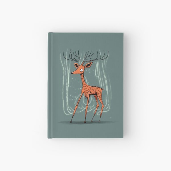 Cute Deer Illustration Hardcover Journal