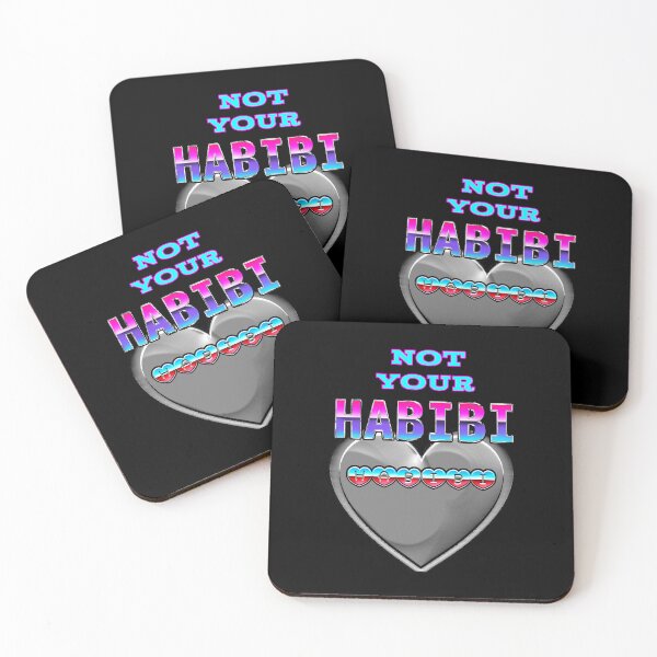 Item preview, Not Your Habibi Lovely Funny Quote Arabic Text designed and sold by Dodern.