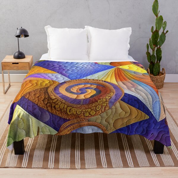 Item preview, Colorful Quilt Inspired Pattern designed and sold by Sweet Zoe Shop.