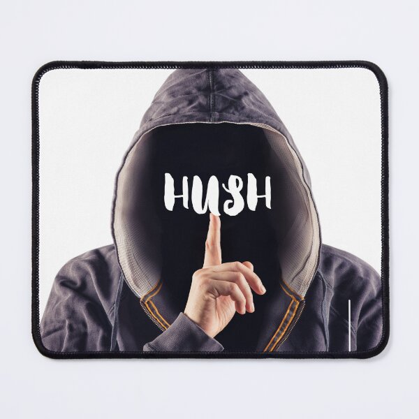 Item preview, Hush down hooded man designed and sold by Artfuls.