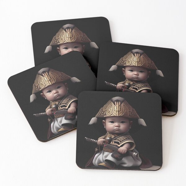 Item preview, Baby Samurai Warrior: Digital Art Illustration designed and sold by MTJ-Mushrooms.