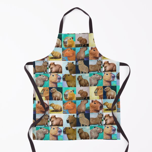 Item preview, Capybaras (Tiled Pattern) designed and sold by MerkintileEXG.