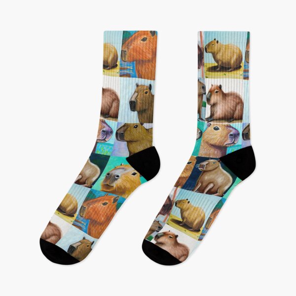 Item preview, Capybaras (Tiled Pattern) designed and sold by MerkintileEXG.