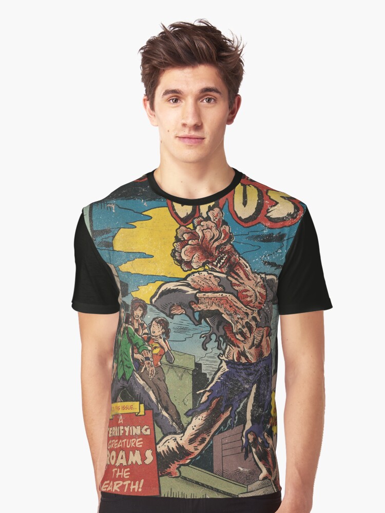 Thumbnail 1 von 5, Grafik T-Shirt, Nacht der Clicker - Comic-Cover Fan Art designt und verkauft von MarkScicluna.