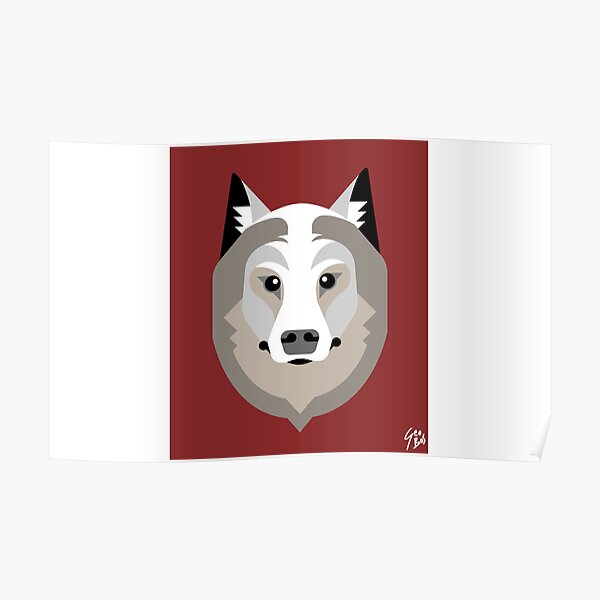 Poster Direwolf Game Of Thrones Redbubble