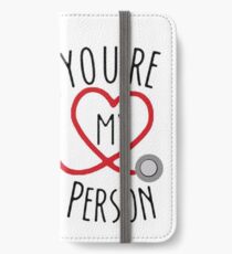Du bist meine Person! iPhone Flip-Case/Hülle/Klebefolie