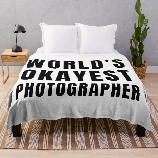 Item preview, World's Okayest Photographer designed and sold by texteestore.