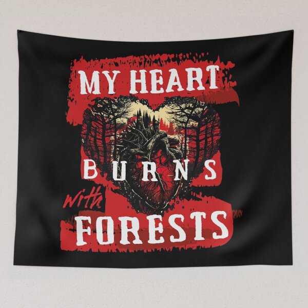 Item preview, my heart burns with forests, deforestation, earth day designed and sold by themoniae.