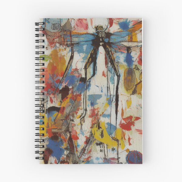 Item preview, Fiery Flight: Dragonfly Art in Expressionist Brushstrokes designed and sold by ArtazaBazaar.