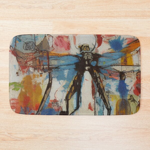 Item preview, Fiery Flight: Dragonfly Art in Expressionist Brushstrokes designed and sold by ArtazaBazaar.