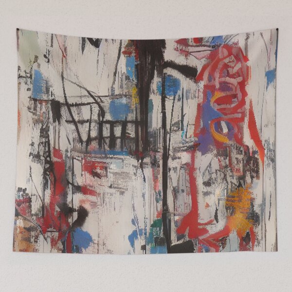 Item preview, Vibrant Dreams: An Expressionistic Abstract Painting designed and sold by ArtazaBazaar.