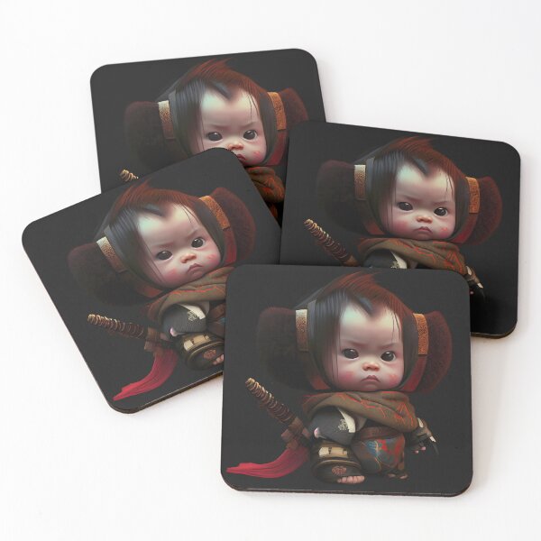Item preview, Baby Samurai: Digital Art Illustration designed and sold by MTJ-Mushrooms.