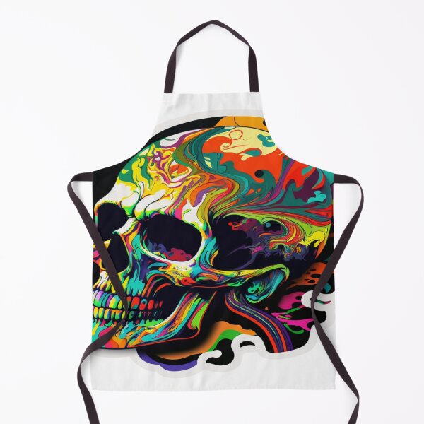 Item preview, psychedelic skull designed and sold by LoveyDesign.