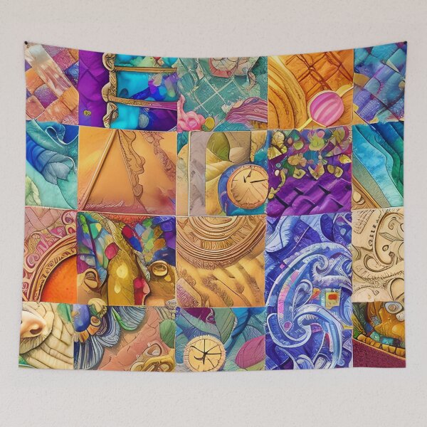 Item preview, Patchwork Simulated Quilt Pattern designed and sold by Sweet  Zoe Shop.