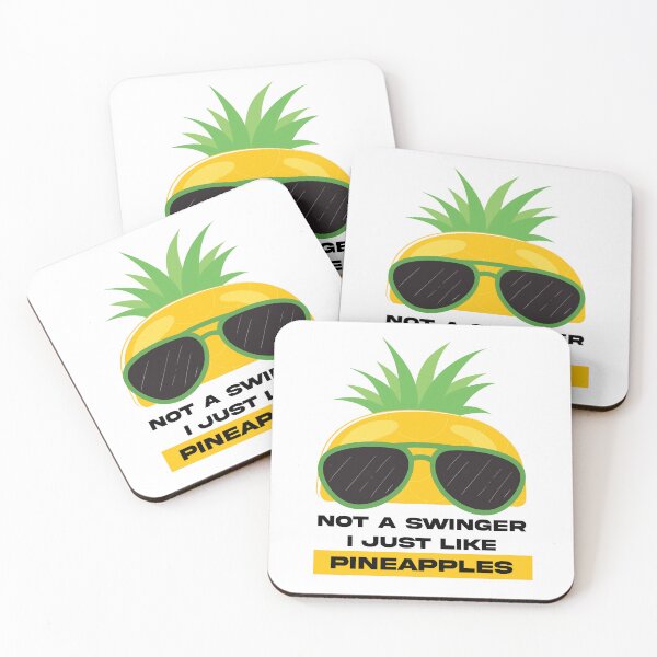 Item preview, Not a swinger I just like pineapples designed and sold by stripedcarpet.
