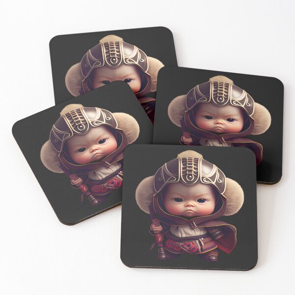 Item preview, Cute Baby Samurai Warrior designed and sold by MTJ-Mushrooms.