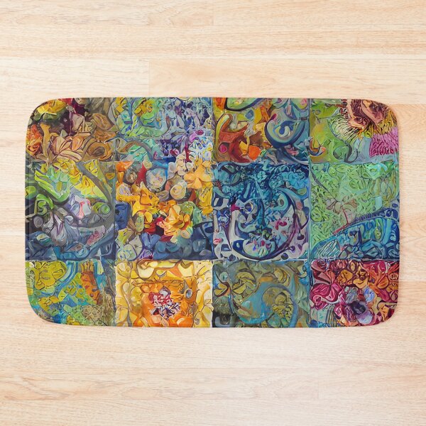 Item preview, Abstract Quilt Decoupage Tile Pattern designed and sold by Sweet  Zoe Shop.