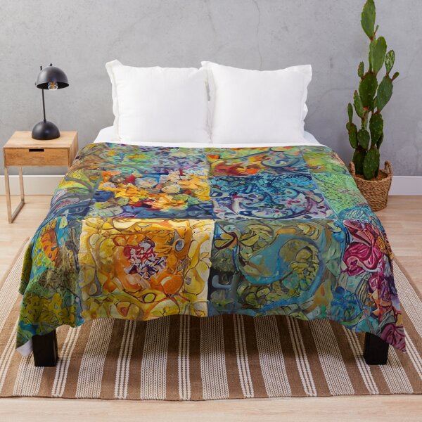 Item preview, Abstract Quilt Decoupage Tile Pattern designed and sold by Sweet Zoe Shop.
