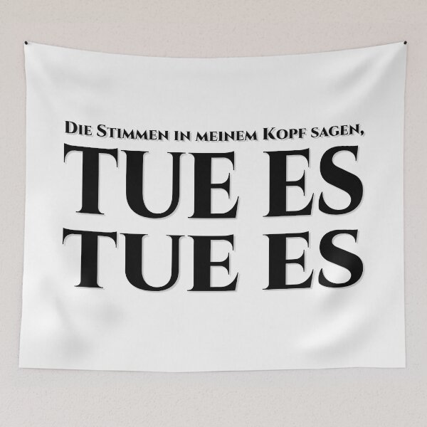 Artikelvorschau, Die Stimmen in meinem Kopf sagen, tue es, tue es - schwarz entworfen und verkauft von pASob-dESIGN.