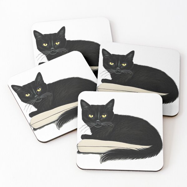 Item preview, funny black cat hanging outthat designed and sold by Digitalartsimo.