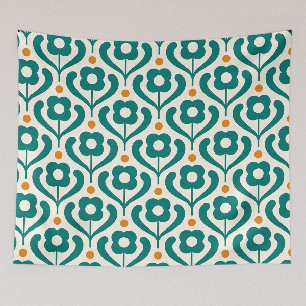 Item preview, 2724 B - modern retro flowers pattern designed and sold by RouCouCou.