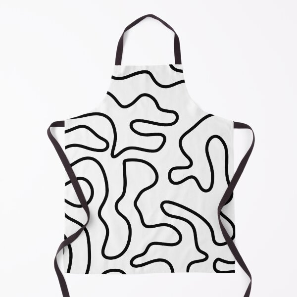 Item preview, Squiggle Maze Minimalist Abstract Pattern in Black and White designed and sold by kierkegaard.