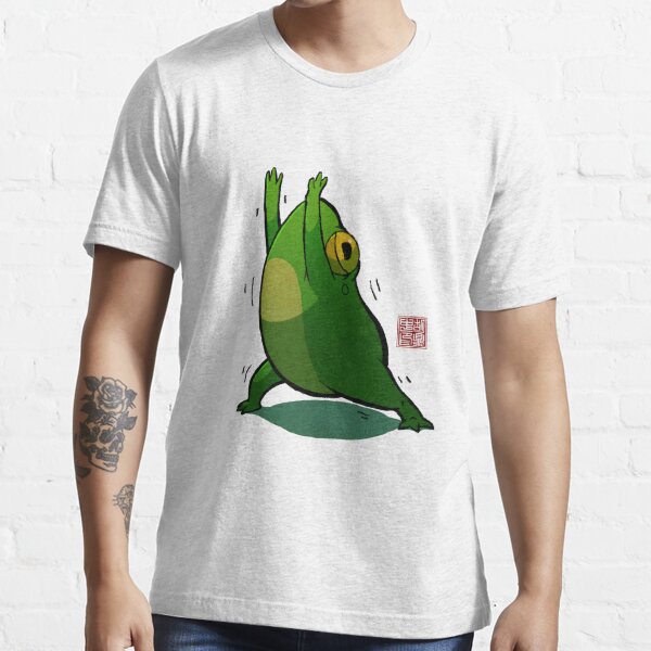 Yoga Frog Forward Bend Essential T-Shirt for Sale by DingHuArt