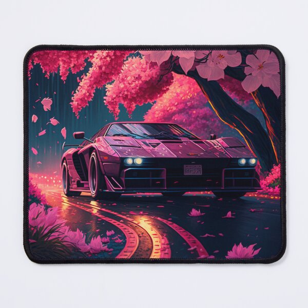 Item preview, Ferrari Testarossa en flor de cerezo designed and sold by AIartCANVAS.