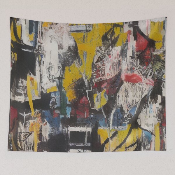 Item preview, Imagination Unleashed: An Expressionist Abstract Brushstroke Painting designed and sold by ArtazaBazaar.