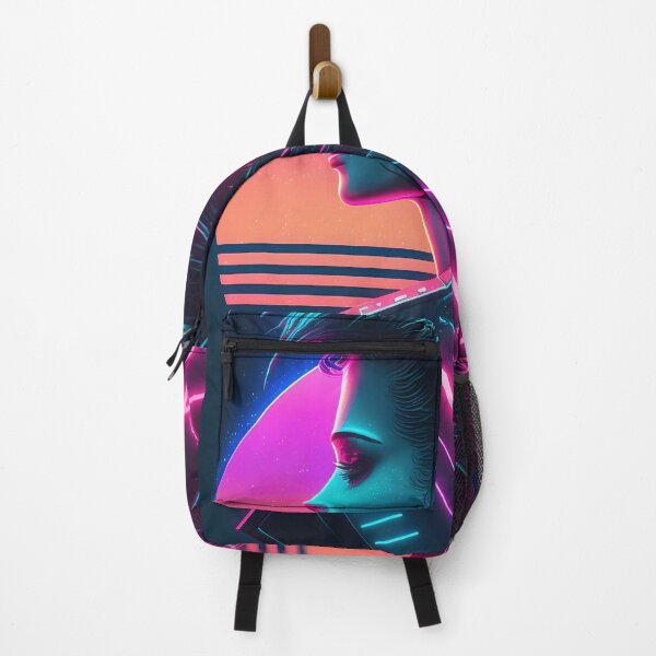 Item preview, Electric Sunset: A Synthwave Cyber Femme Fatale designed and sold by Mullet Monkey.