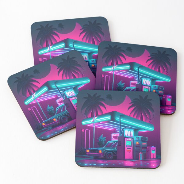 Item preview, Gas Station Vaporwave designed and sold by GriffinStd.