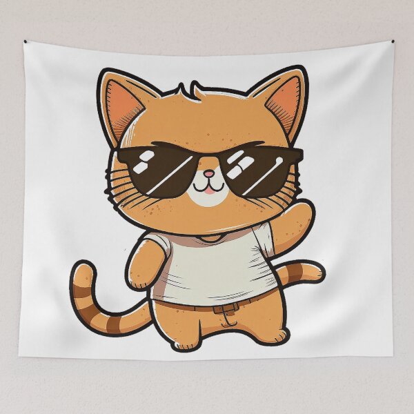 Item preview, Cat wearing sunglasses swag designed and sold by ramith-concept.