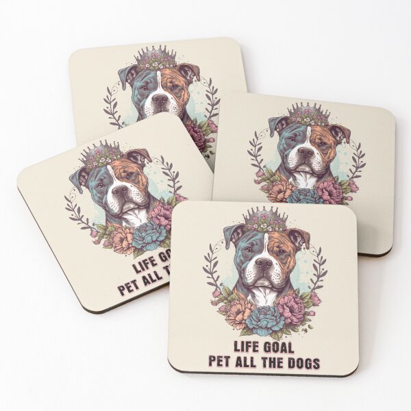 Item preview, Life Goal Pet All The Dogs Quotes Gift designed and sold by InkyGenies.