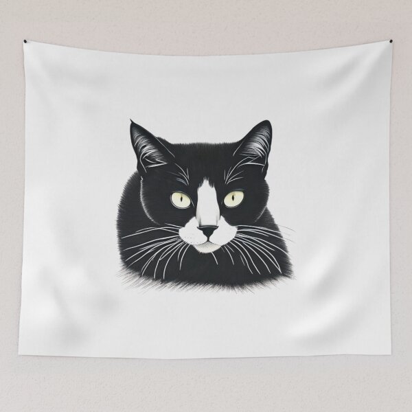 Item preview, funny black cat hanging outthat designed and sold by Digitalartsimo.