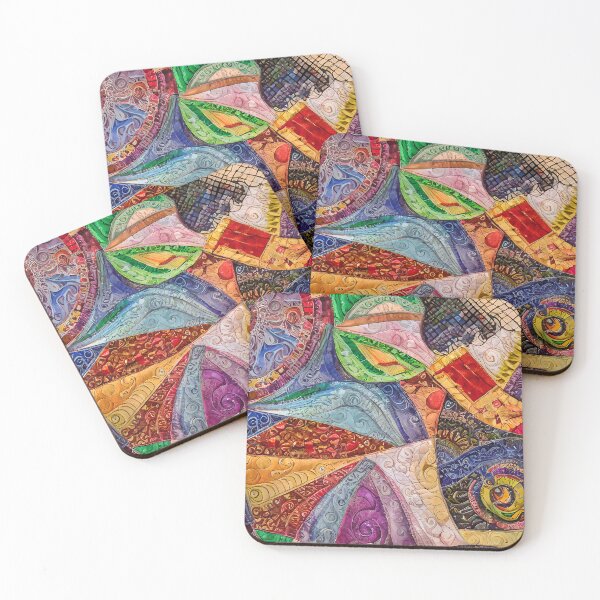 Item preview, Beautiful Muted Colors Simulated Quilt Pattern designed and sold by Sweet  Zoe Shop.