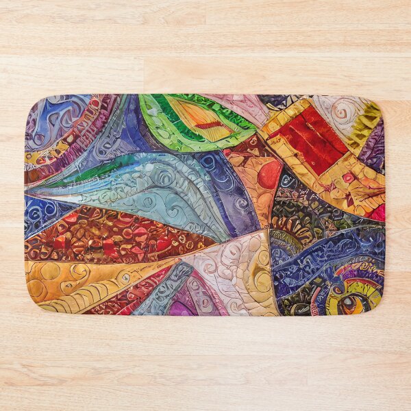 Item preview, Beautiful Muted Colors Simulated Quilt Pattern designed and sold by Sweet  Zoe Shop.