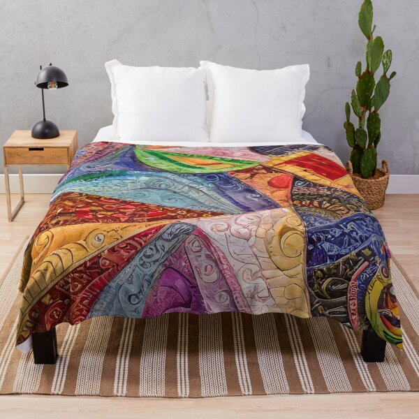 Item preview, Beautiful Muted Colors Simulated Quilt Pattern designed and sold by Sweet  Zoe Shop.