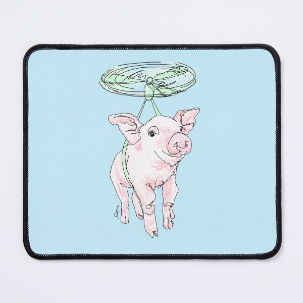 Item preview, Pigs might fly! Flying Piglet illustration designed and sold by Carrot Coloured.