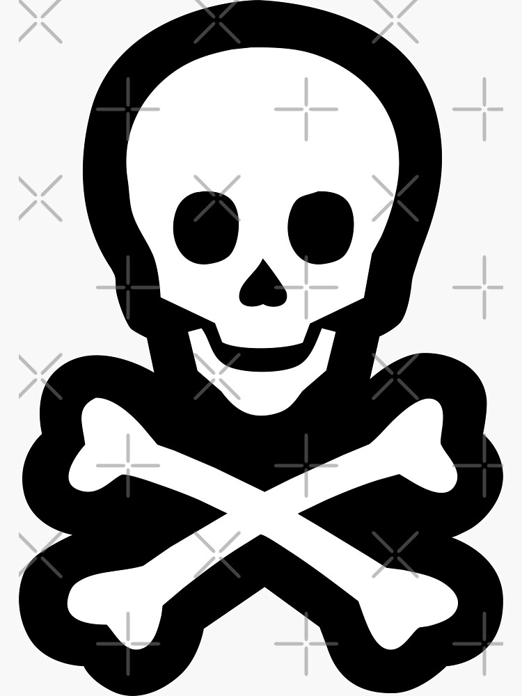 Jolly Roger Sticker for Sale by Machinations