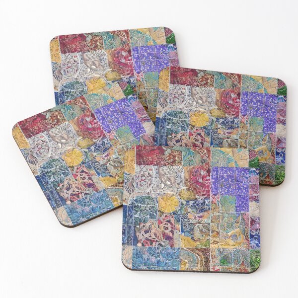 Item preview, Abstract Colorful Tile Decoupage Pattern designed and sold by Sweet  Zoe Shop.