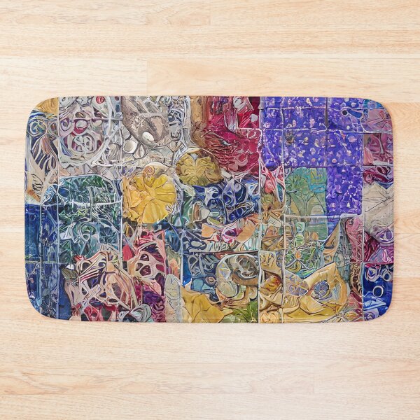 Item preview, Abstract Colorful Tile Decoupage Pattern designed and sold by Sweet  Zoe Shop.