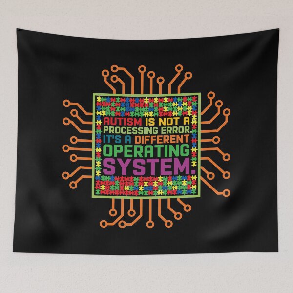 Item preview, Autism Not Error Different Operating System Autistic Puzzle  designed and sold by Dolphin Graphic.