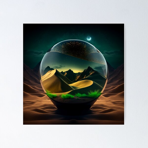 Item preview, Fantasy Landscape Art, Galactic Sky designed and sold by Fantasy Masterpiece.