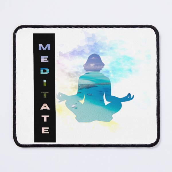 Item preview, Meditate One Word Inspirational Meme designed and sold by HanaiPrint.