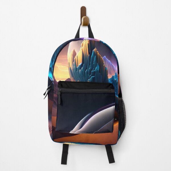 Item preview, Fantasy Landscape Art, Cyan Cliffs designed and sold by Fantasy Masterpiece.