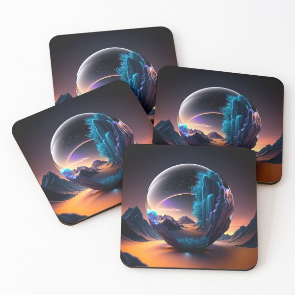 Item preview, Fantasy Landscape Art, Bioluminescent Plants designed and sold by Fantasy Masterpiece.